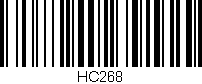 Código de barras (EAN, GTIN, SKU, ISBN): 'HC268'