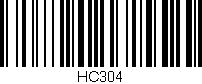 Código de barras (EAN, GTIN, SKU, ISBN): 'HC304'