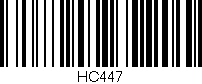 Código de barras (EAN, GTIN, SKU, ISBN): 'HC447'