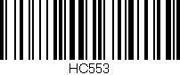 Código de barras (EAN, GTIN, SKU, ISBN): 'HC553'