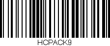 Código de barras (EAN, GTIN, SKU, ISBN): 'HCPACK9'