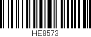 Código de barras (EAN, GTIN, SKU, ISBN): 'HE8573'