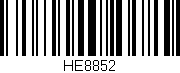 Código de barras (EAN, GTIN, SKU, ISBN): 'HE8852'