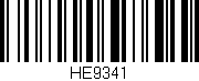 Código de barras (EAN, GTIN, SKU, ISBN): 'HE9341'