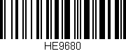 Código de barras (EAN, GTIN, SKU, ISBN): 'HE9680'