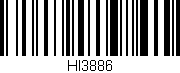 Código de barras (EAN, GTIN, SKU, ISBN): 'HI3886'
