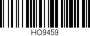 Código de barras (EAN, GTIN, SKU, ISBN): 'HO9459'
