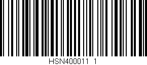 Código de barras (EAN, GTIN, SKU, ISBN): 'HSN400011_1'