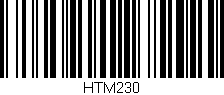 Código de barras (EAN, GTIN, SKU, ISBN): 'HTM230'