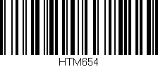 Código de barras (EAN, GTIN, SKU, ISBN): 'HTM654'