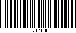 Código de barras (EAN, GTIN, SKU, ISBN): 'Hic001030'