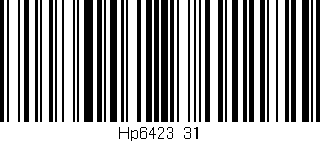 Código de barras (EAN, GTIN, SKU, ISBN): 'Hp6423/31'