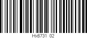 Código de barras (EAN, GTIN, SKU, ISBN): 'Hx6731/02'