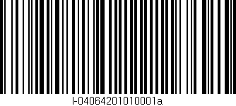 Código de barras (EAN, GTIN, SKU, ISBN): 'I-04064201010001a'