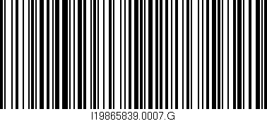 Código de barras (EAN, GTIN, SKU, ISBN): 'I19865839.0007.G'