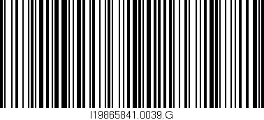 Código de barras (EAN, GTIN, SKU, ISBN): 'I19865841.0039.G'