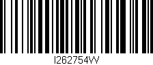 Código de barras (EAN, GTIN, SKU, ISBN): 'I262754W'