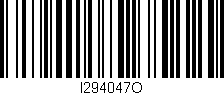 Código de barras (EAN, GTIN, SKU, ISBN): 'I294047O'