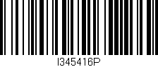 Código de barras (EAN, GTIN, SKU, ISBN): 'I345416P'