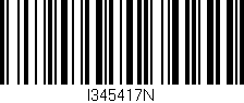 Código de barras (EAN, GTIN, SKU, ISBN): 'I345417N'