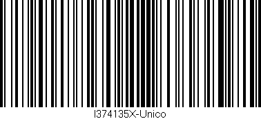 Código de barras (EAN, GTIN, SKU, ISBN): 'I374135X-Unico'