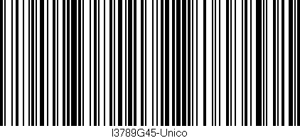Código de barras (EAN, GTIN, SKU, ISBN): 'I3789G45-Unico'