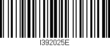 Código de barras (EAN, GTIN, SKU, ISBN): 'I392025E'