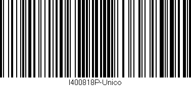 Código de barras (EAN, GTIN, SKU, ISBN): 'I400818P-Unico'
