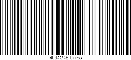 Código de barras (EAN, GTIN, SKU, ISBN): 'I4034G45-Unico'