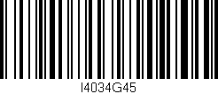 Código de barras (EAN, GTIN, SKU, ISBN): 'I4034G45'