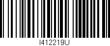 Código de barras (EAN, GTIN, SKU, ISBN): 'I412219U'