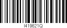 Código de barras (EAN, GTIN, SKU, ISBN): 'I419621Q'