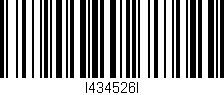 Código de barras (EAN, GTIN, SKU, ISBN): 'I434526I'