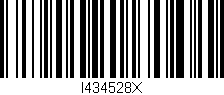 Código de barras (EAN, GTIN, SKU, ISBN): 'I434528X'