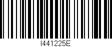 Código de barras (EAN, GTIN, SKU, ISBN): 'I441225E'