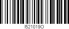 Código de barras (EAN, GTIN, SKU, ISBN): 'I521019O'