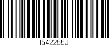 Código de barras (EAN, GTIN, SKU, ISBN): 'I542255J'