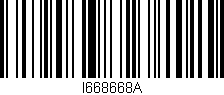 Código de barras (EAN, GTIN, SKU, ISBN): 'I668668A'