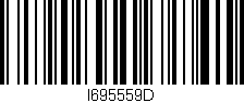 Código de barras (EAN, GTIN, SKU, ISBN): 'I695559D'