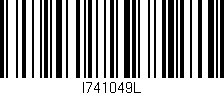 Código de barras (EAN, GTIN, SKU, ISBN): 'I741049L'