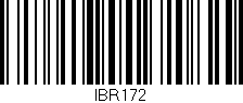 Código de barras (EAN, GTIN, SKU, ISBN): 'IBR172'