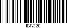 Código de barras (EAN, GTIN, SKU, ISBN): 'IBR320'