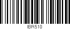 Código de barras (EAN, GTIN, SKU, ISBN): 'IBR510'