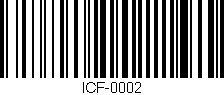 Código de barras (EAN, GTIN, SKU, ISBN): 'ICF-0002'