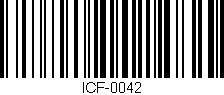 Código de barras (EAN, GTIN, SKU, ISBN): 'ICF-0042'