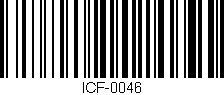 Código de barras (EAN, GTIN, SKU, ISBN): 'ICF-0046'