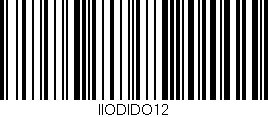 Código de barras (EAN, GTIN, SKU, ISBN): 'IIODIDO12'