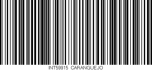 Código de barras (EAN, GTIN, SKU, ISBN): 'INT59915/CARANGUEJO'