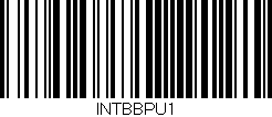Código de barras (EAN, GTIN, SKU, ISBN): 'INTBBPU1'