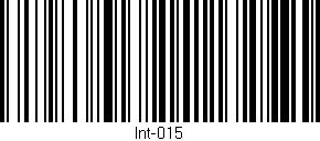 Código de barras (EAN, GTIN, SKU, ISBN): 'Int-015'